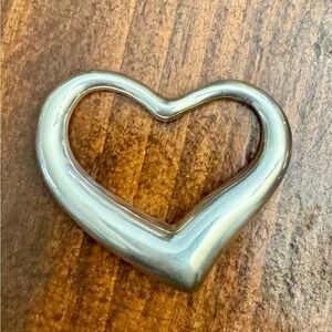 Tiffany & Co Silver Heart pendant 925 stamp.